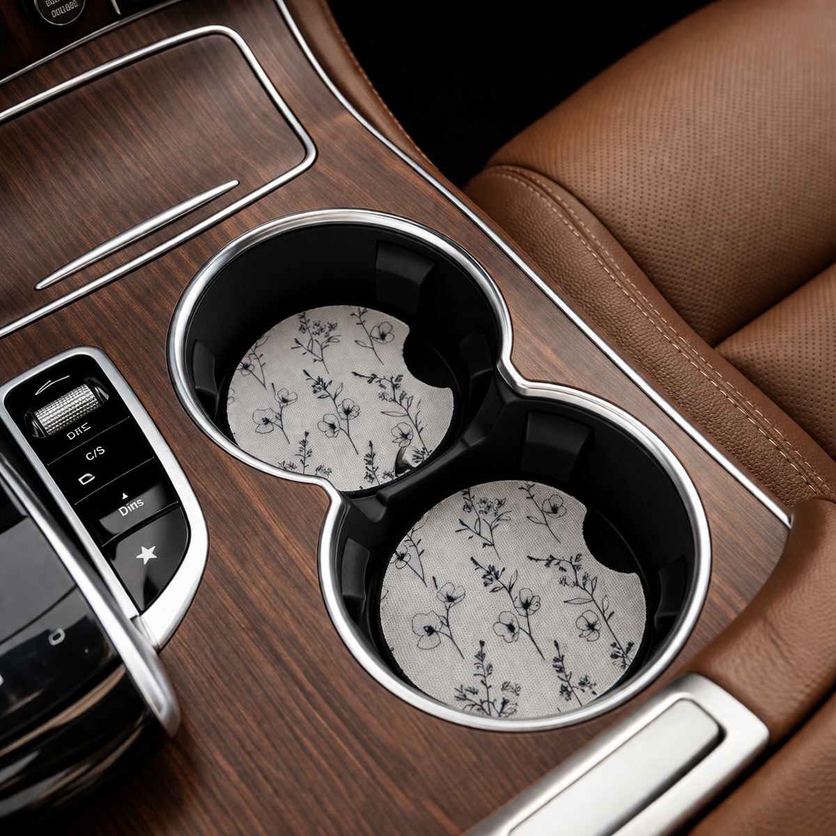 Neoprene Car Coasters – 72 Pattern Options | Handmade boho 3
