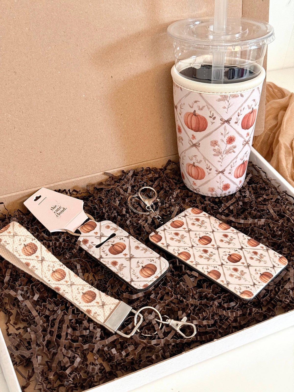Fall Gift Box Matching Pumpkin Accessories Set Autumn Season 5