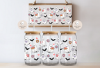 Reader Ghosts Fall Glass Tumbler Double Sided + Lid & Straw 2