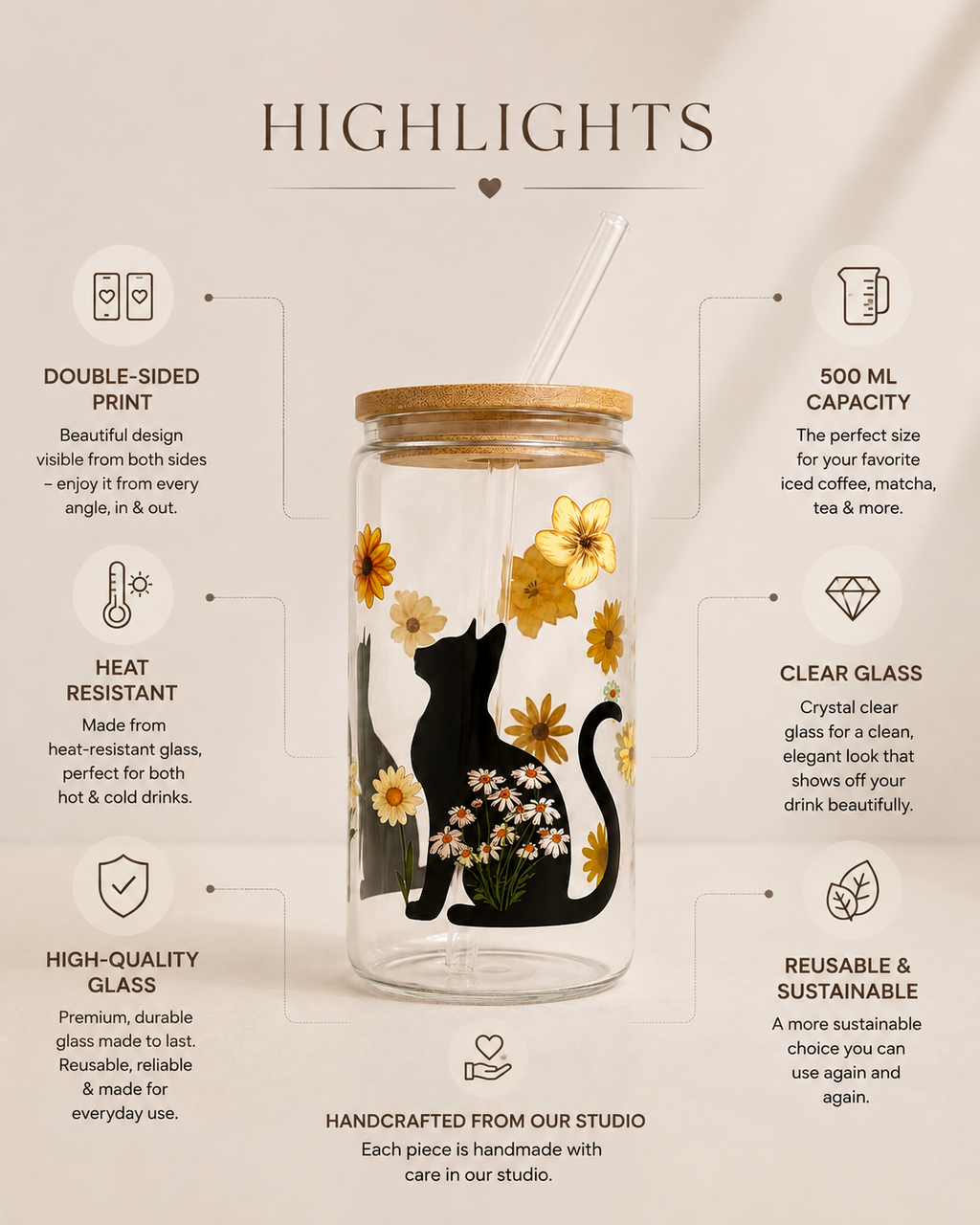 Cat Flowers 3 options