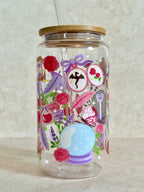Hot Girls Read Romantasy Books Glass Tumbler Double Sided 6
