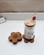 Daisy Cork Coaster – Floral Drinkware Accessory, Heat Resist 2