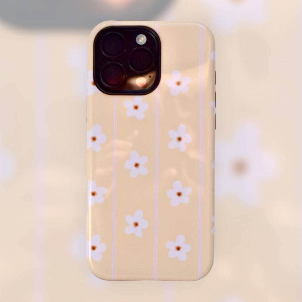 Hard Phone Case Pinky/yellow Striped Collection Double Layer 4