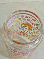 Mushroom Bow Garden Glass Tumbler With Bamboo Lid & Straw 3