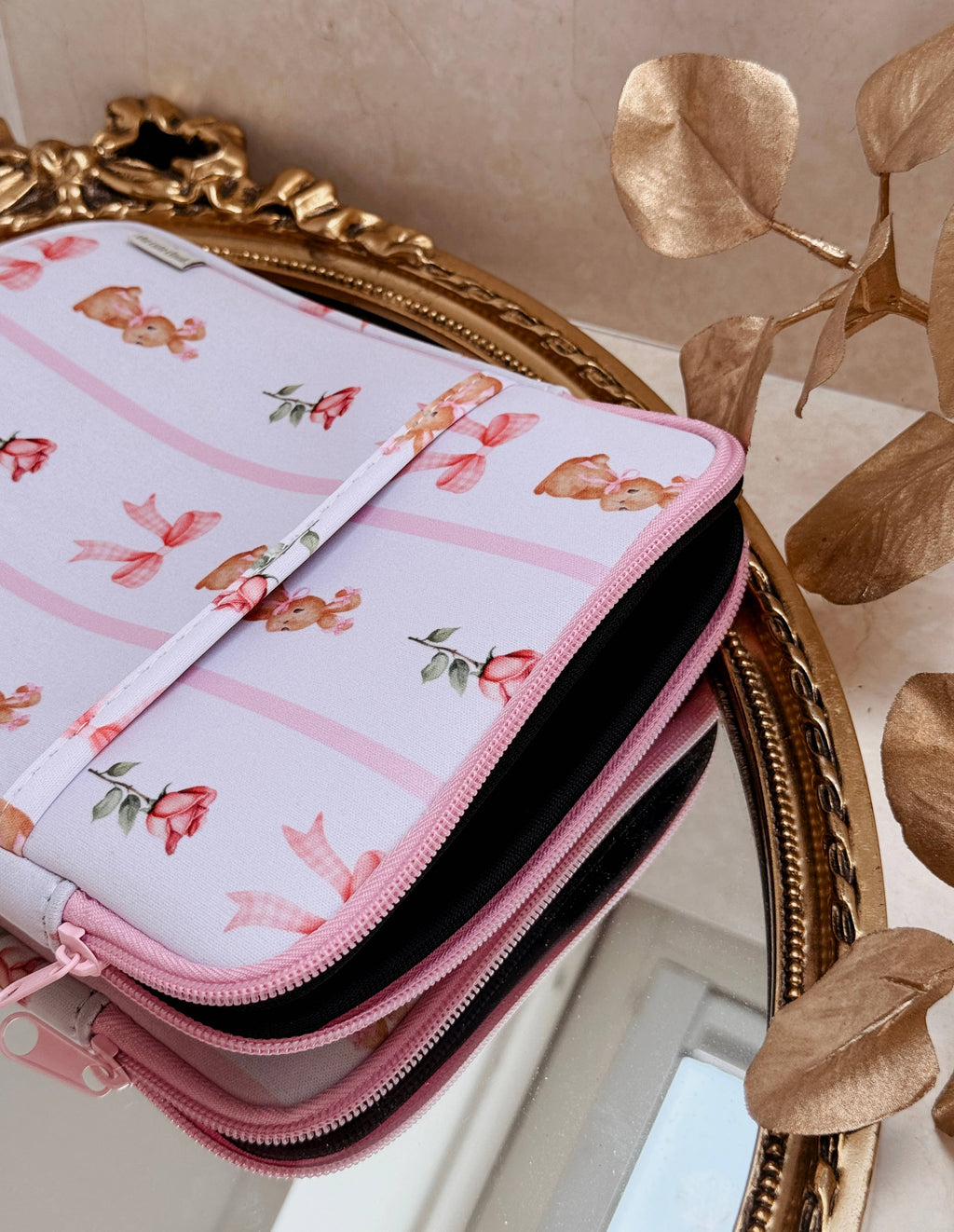 Book/Kindle/Kobo/E-reader Sleeve Pink Coquette Neoprene 9