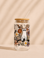 Floral Cat Ghosts Halloween