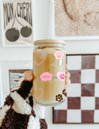 Elegant Cat Glass Tumbler with Bamboo Lid & Glass Straw 2