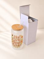Hot Girls Read Books Frosted Glass Cup Dish.Safe 2