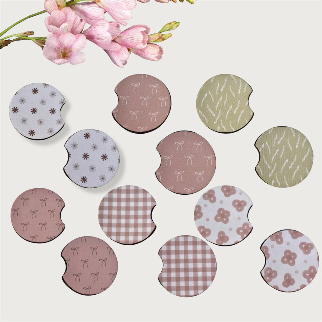 Neoprene Car Coasters – 72 Pattern Options | Handmade boho 7