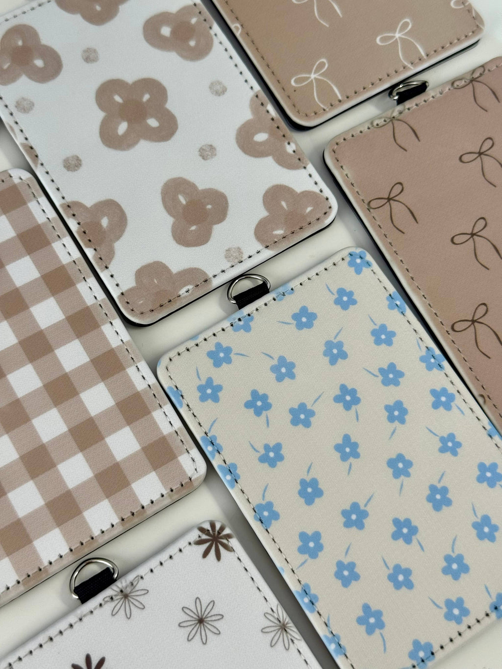 Badge ID Holder 72 patterns to choose soft faux leather 15