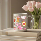 Pinky Books Valentine Ceramic Mug Dishwasher/Microwave Safe 3