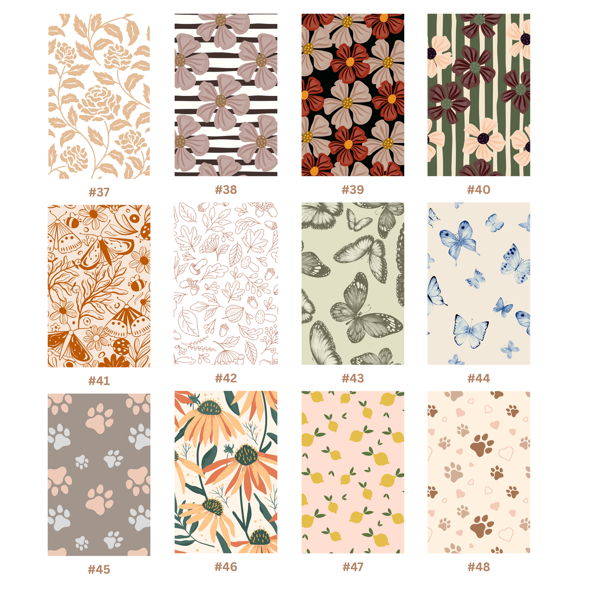 Wallet Keychain Cards/Cash – 72 Patterns | Matching Handmade 12