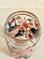 Preppy Cat Glass Tumbler with Bamboo Lid & Glass Straw 3