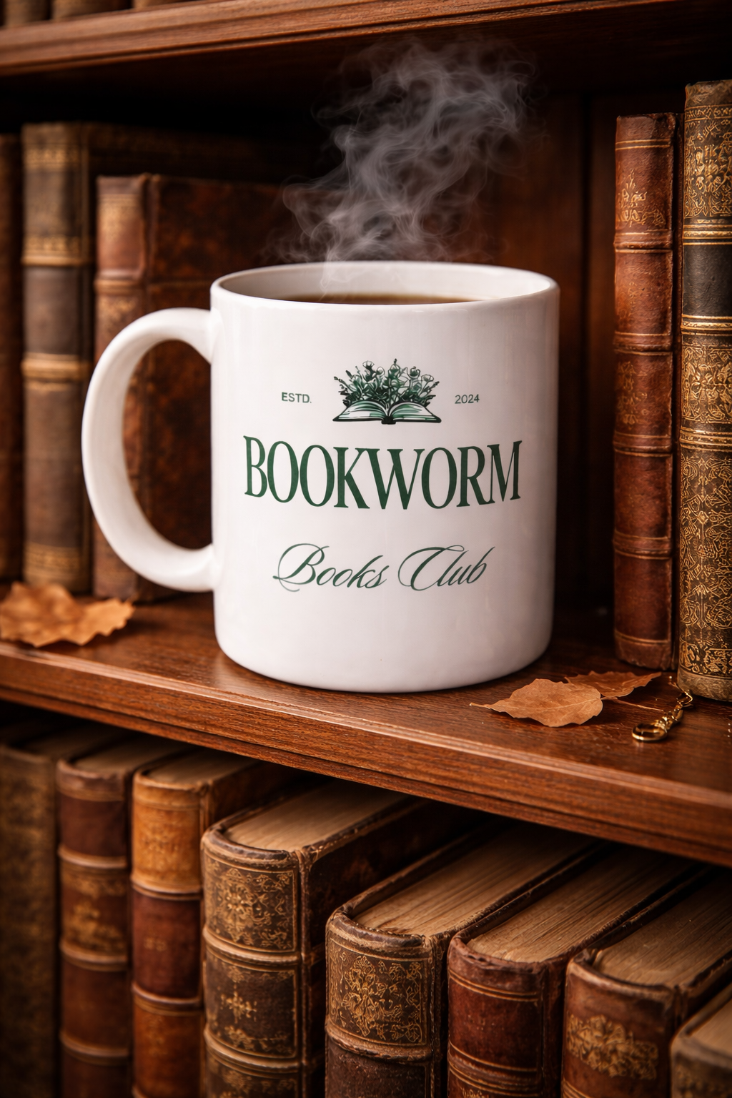 Bookworm Books Club Ceramic Mug Dishwasher / Microwave Safe 2