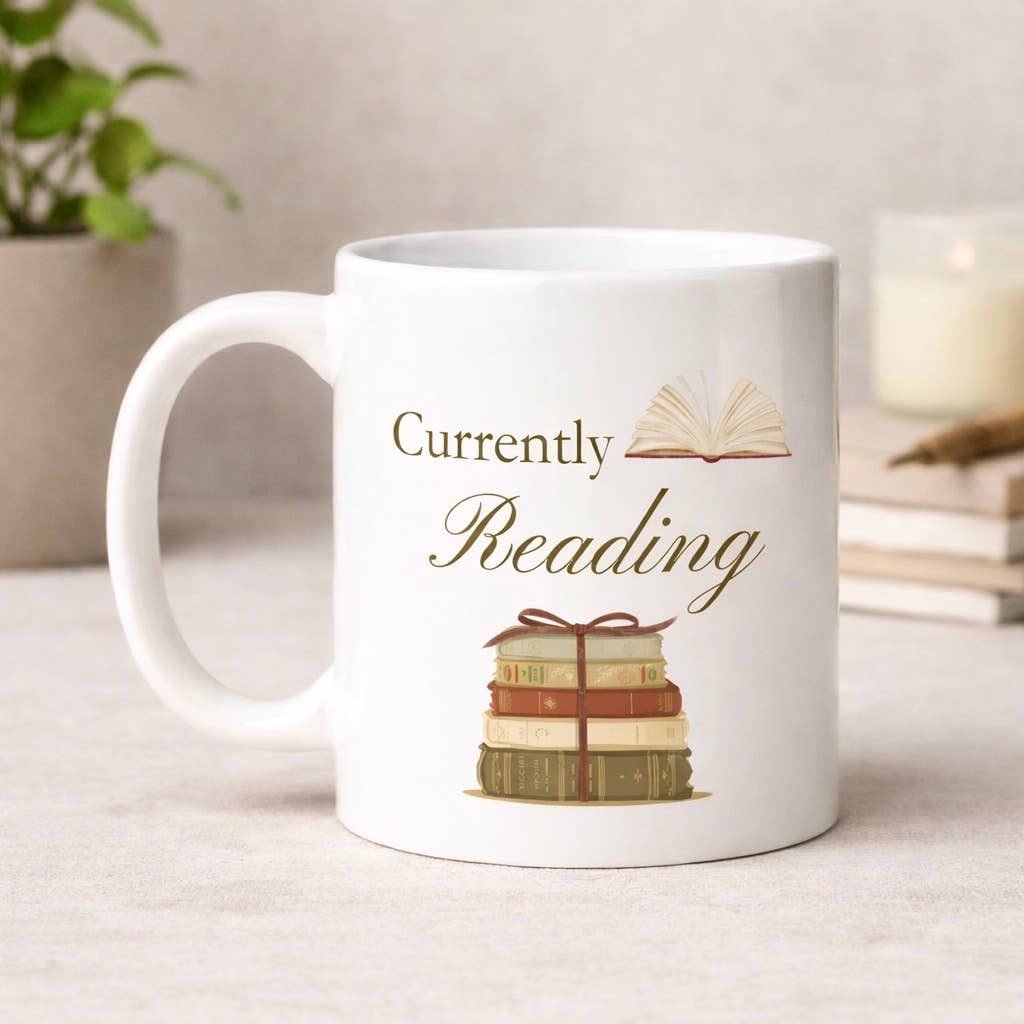 Currently Reading Ceramic Mug Dishwasher and Microwave Safe
