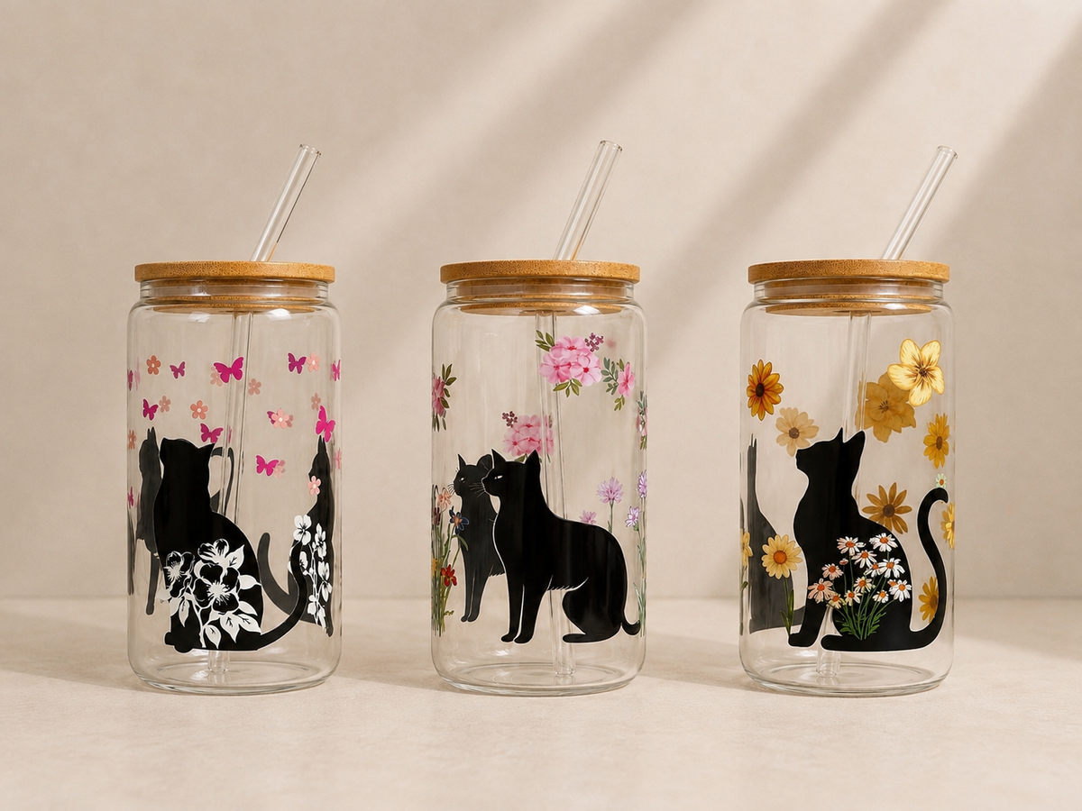 Cat Flowers 3 options