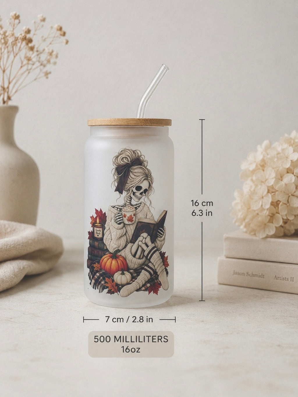 Autumn Bookish Skeleton