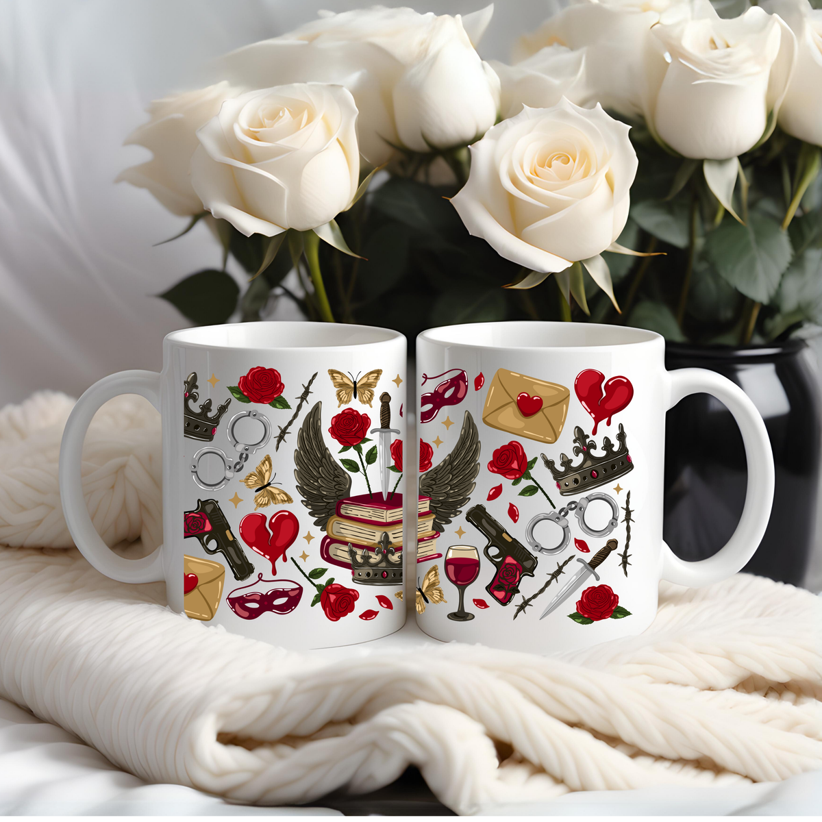 Dark Romance Books Ceramic Mug Dishwasher/Microwafe Safe