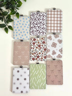 Badge ID Holder 72 patterns to choose soft faux leather 5