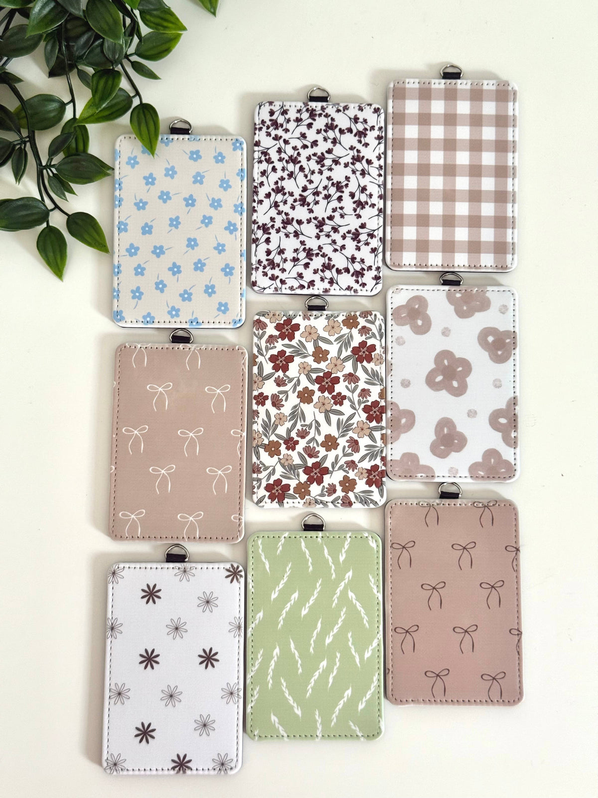 Badge ID Holder 72 patterns to choose soft faux leather 5