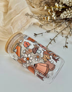 Cozy Autumn Vibes Glass Tumbler Double Sided + Lid & Straw 5