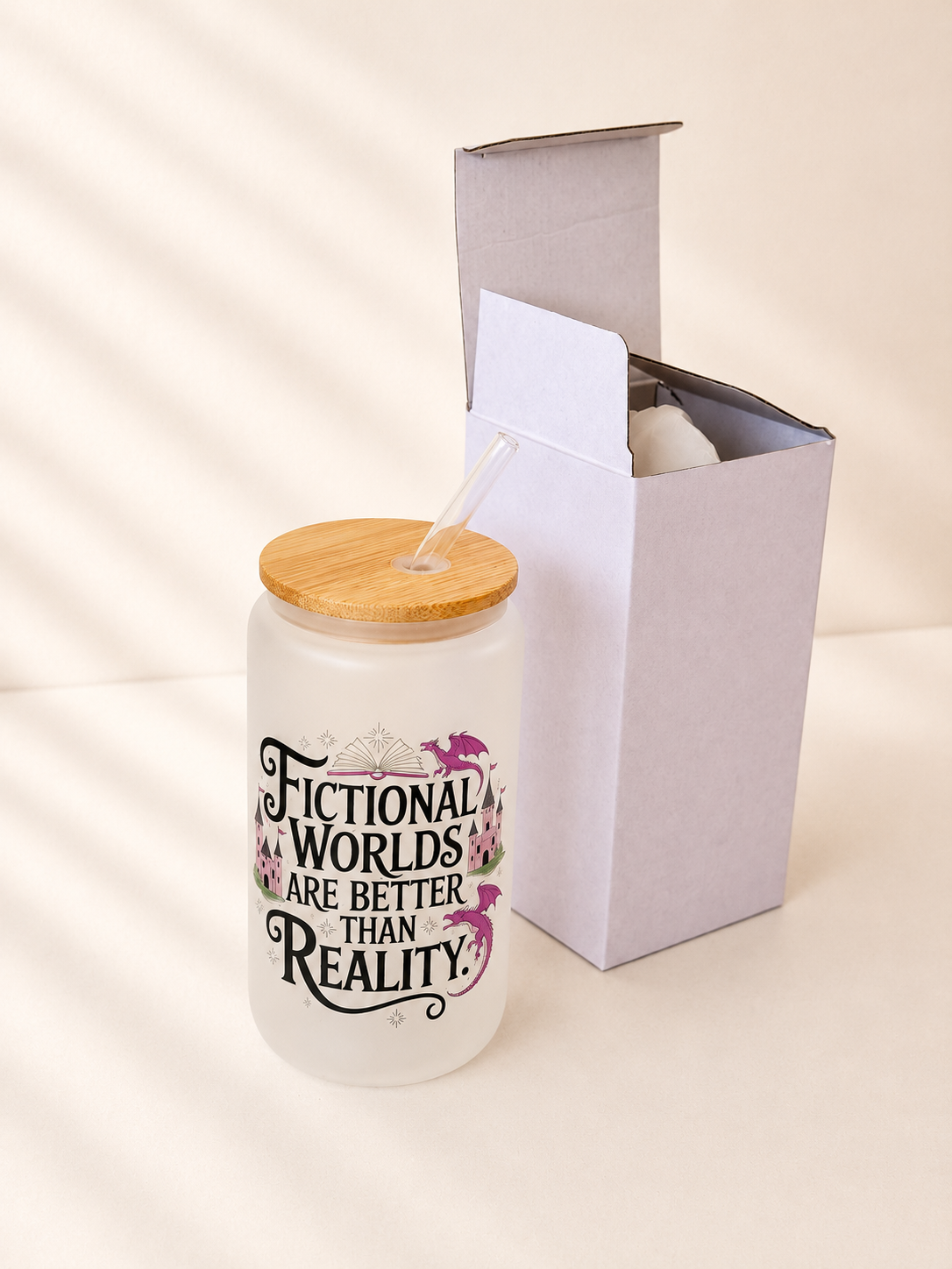 Fictional Worlds Are Better Than Reality Frosted Glass 2