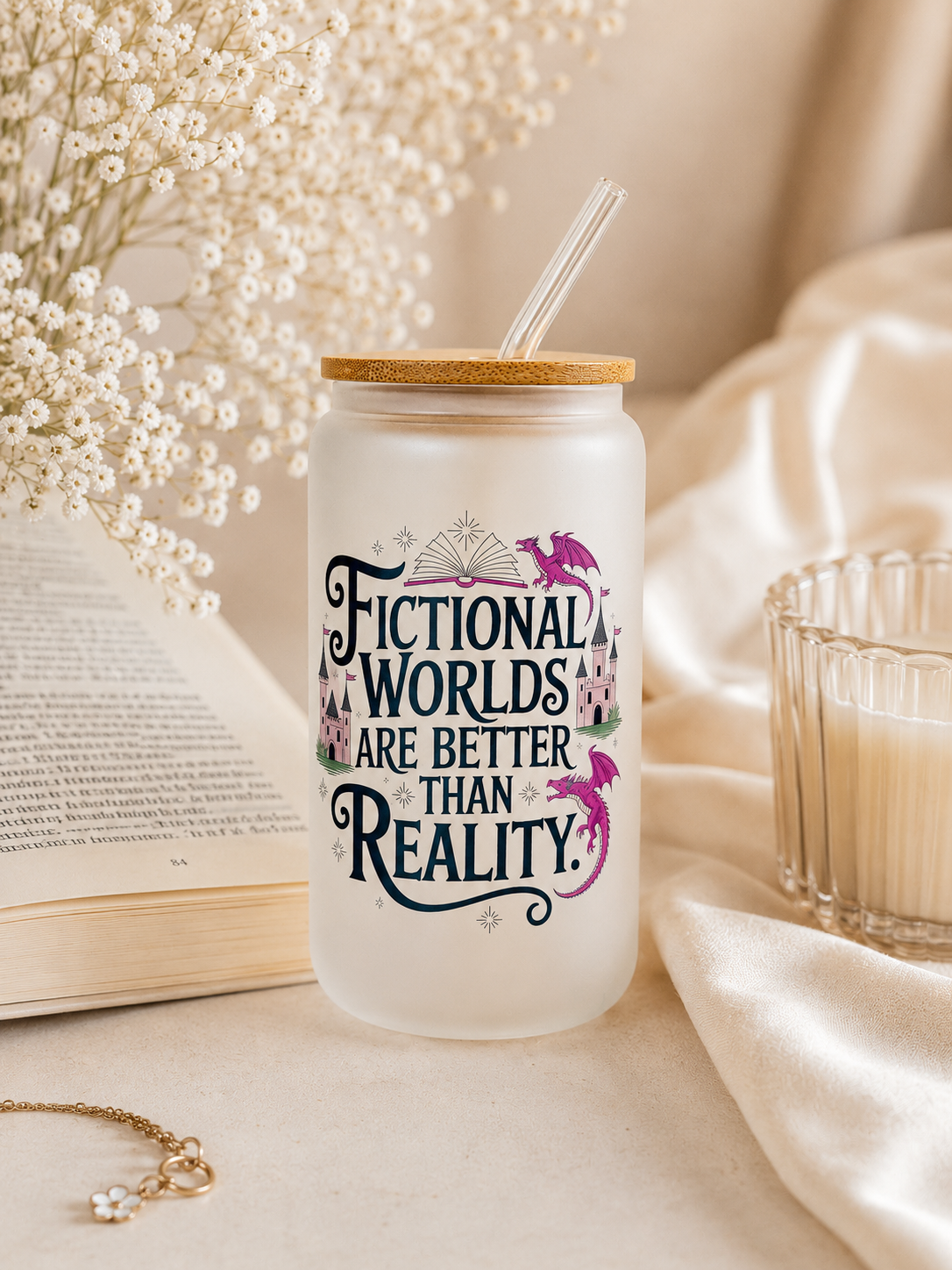 Fictional Worlds Are Better Than Reality Frosted Glass