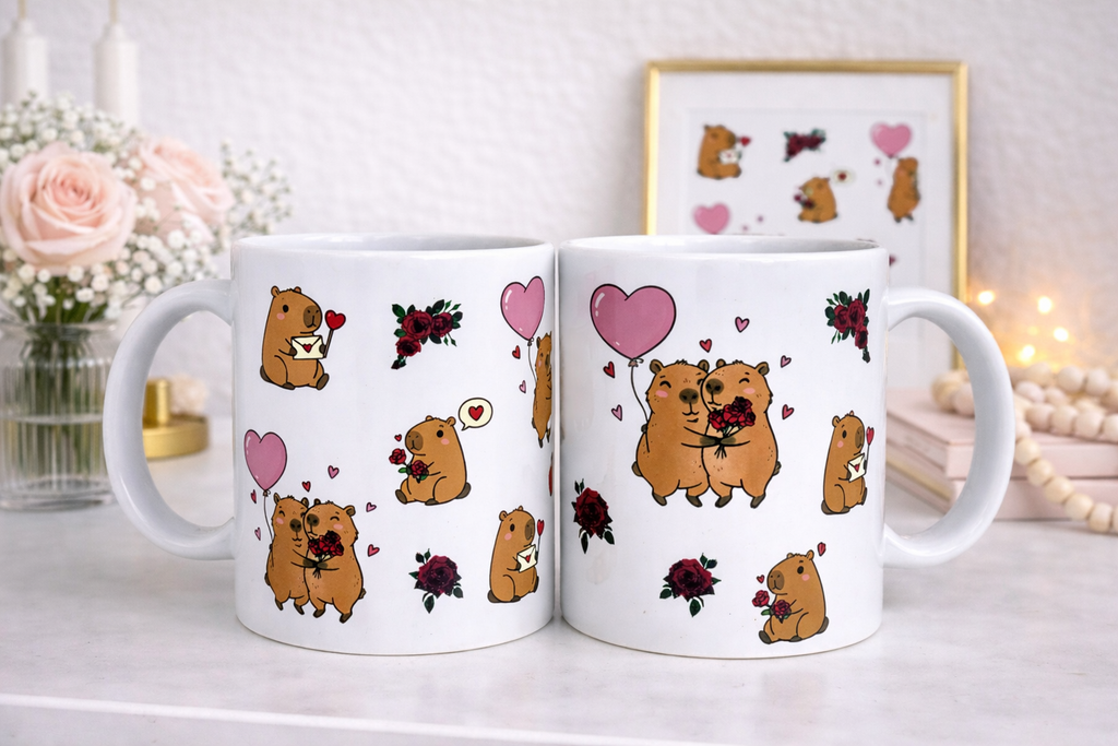 Capybara Love Ceramic Mug Dishwasher/Microwave Safe 2