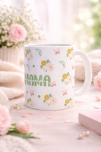 MAMA Green Ceramic Mug Dishwasher/Microwave Safe 325ml 2