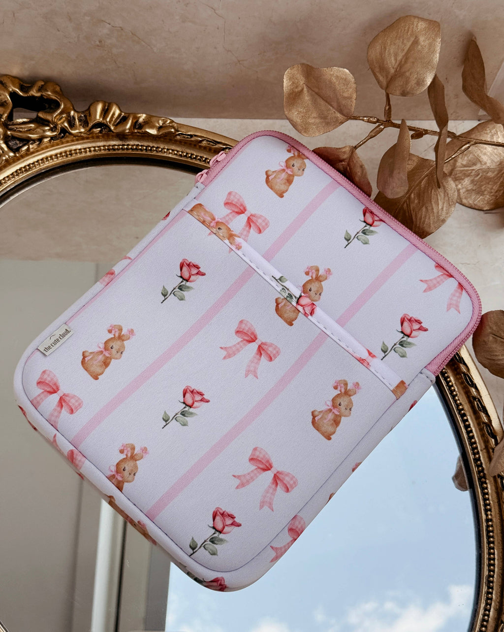 Book/Kindle/Kobo/E-reader Sleeve Pink Coquette Neoprene 6