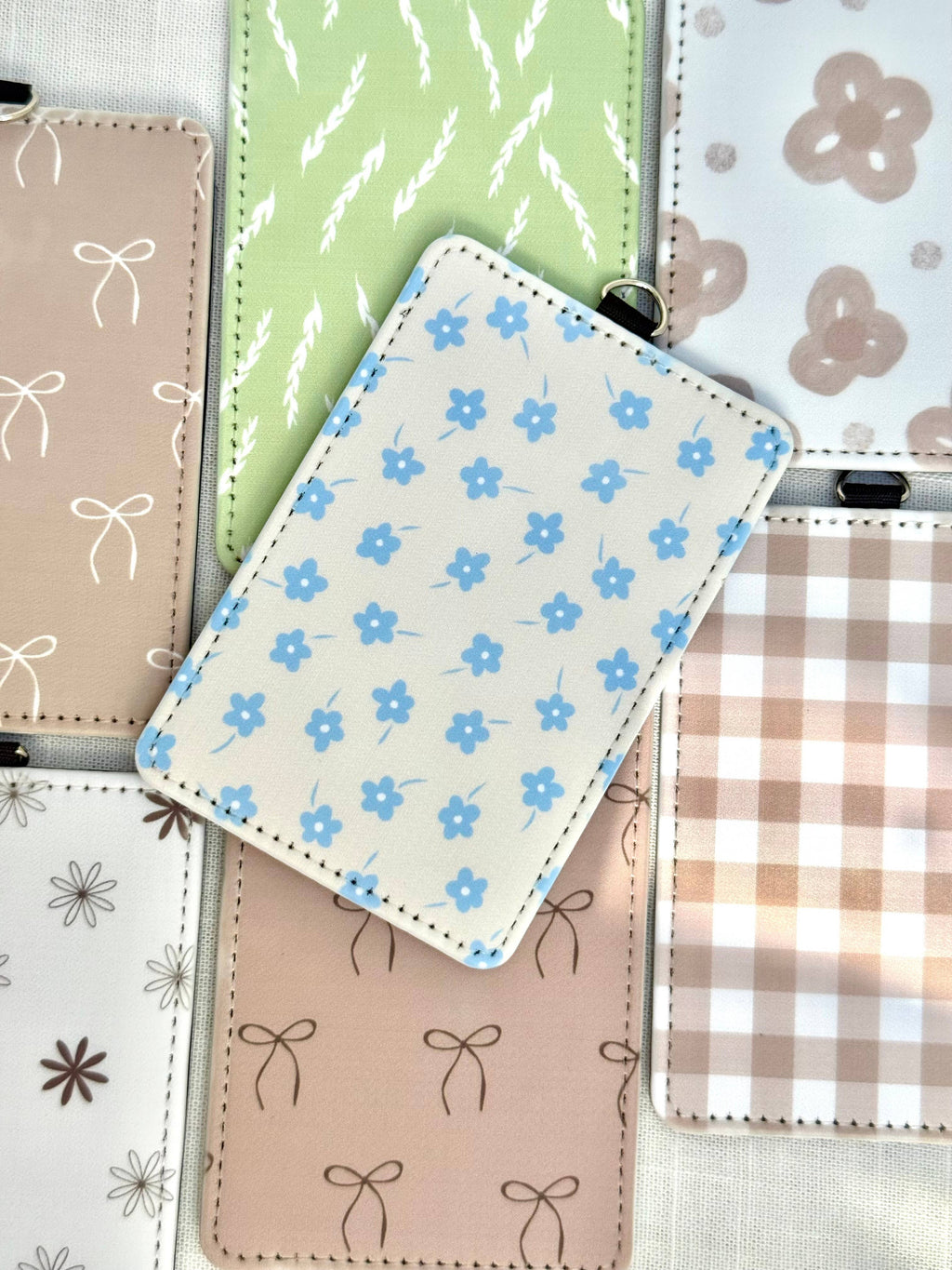 Badge ID Holder 72 patterns to choose soft faux leather 8