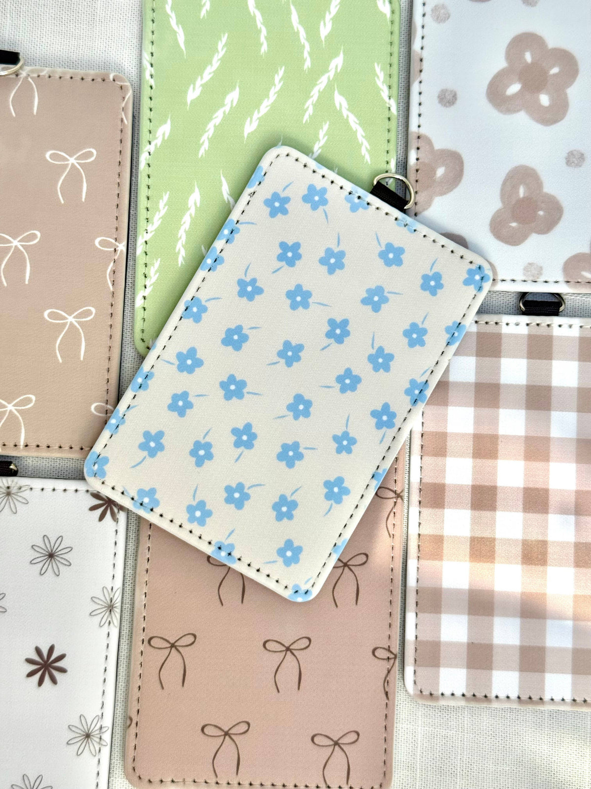 Badge ID Holder 72 patterns to choose soft faux leather 8