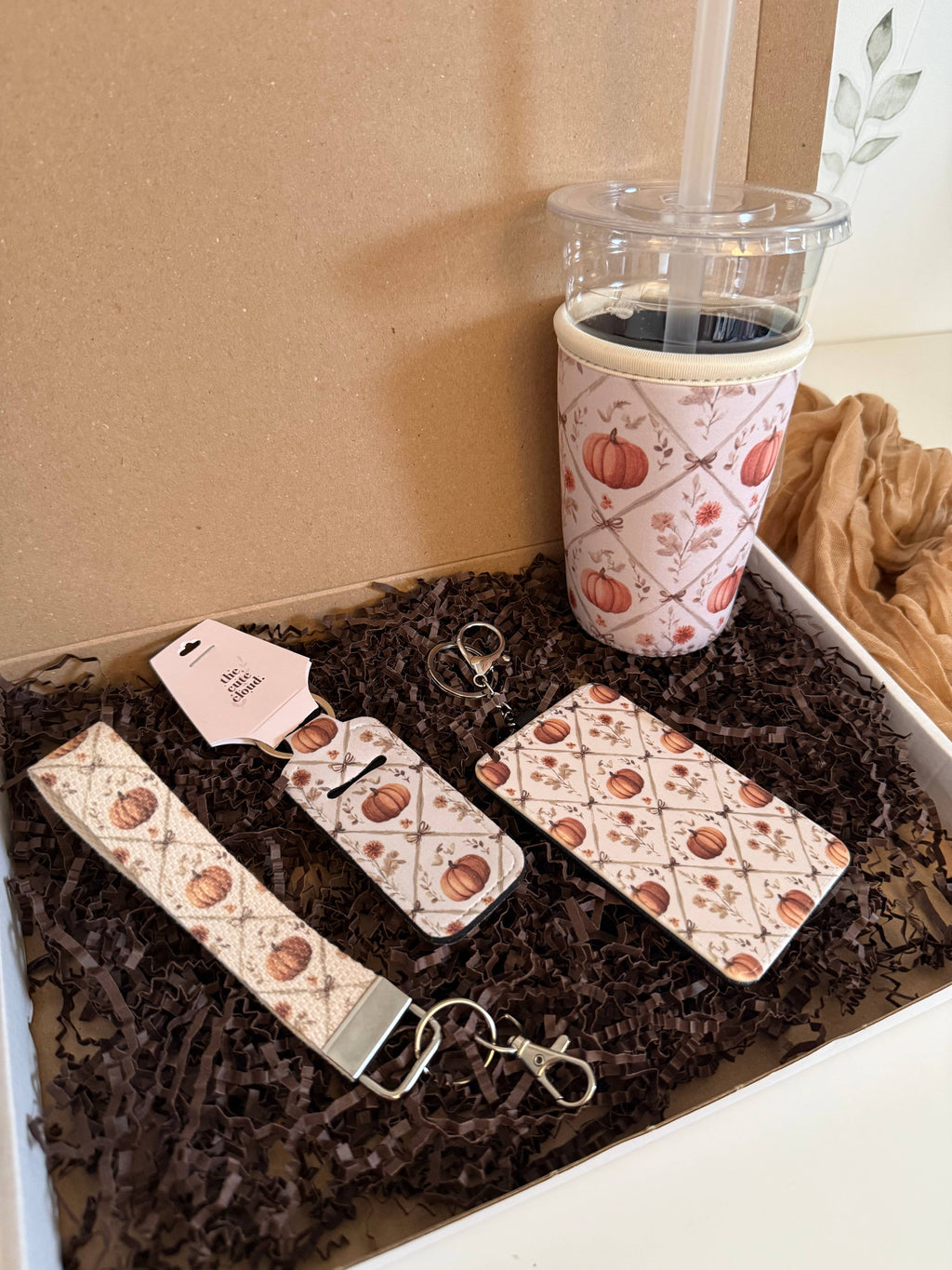 Fall Gift Box Matching Pumpkin Accessories Set Autumn Season 2