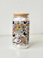 THE READER Double Sided Glass Tumbler + Bamboo Lid & Straw 4